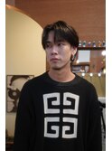 メンズセンターパートカルマヘアコンマバング韓国ヘア眉毛カット
