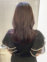 ヘアーアイスカルテット(HAIR ICI QUARTET)&nbsp;ブリーチなしカラー◎パープル夏カラー透明感レイヤー