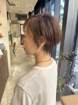 ジアン バイ ミルボン 西宮ガーデンズプラス(GIEN by milbon) ダークパープル/ナチュラルショート/ミルクブラウン/夏/西宮北口