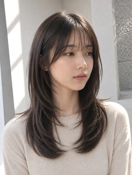 フォト 新宿(foto) ハッシュカット/ミディアムレイヤー/ミルクティーベージュ