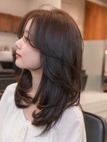 ヴィヴィッド オモテサンドウ(ViViD omotesando)&nbsp;【仕事中も可愛い】セミロングレイヤー/マロングレージュ