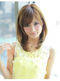 《AFLOATディル裕二朗》小顔デザインレイヤー流れる前髪パーマ