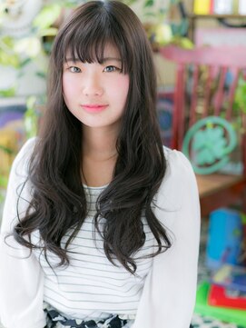 カバーヘア イヴ 戸頭店(COVER HAIR EVE) *EVE戸頭*黒髪クラシカル◎くせ毛風ロングa