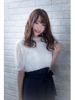 ヘアーアートシフォン 池袋西口店(Hair art chiffon)&nbsp;デザインカラー丸みショート無造作カールボブディイルミナカラー