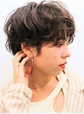 ふわくしゃハンサムマッシュショートヘア/前髪パーマ