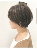 アテナ 六本松店(ATENA) 丸みショート/グレージュ/ツヤ感