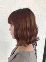 テラスヘア 新潟駅南(TERRACE hair)&nbsp;透明感オレンジベージュ(ブリーチあり)