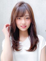 アグノス 青山(Agnos) ★大人可愛いふんわりカール小顔カットショコラアッシュ