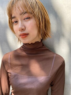 ガレージ バイ グリーン 原宿 表参道(Garage by green) 【loki】ライトカラー×ショートボブ