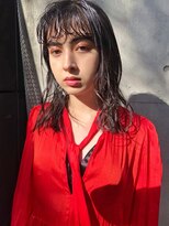 エマエコル(Emma ecole)&nbsp;Emma ecole 20代30代◎黒髪 エアリーパーマ セミディ by.高橋