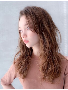 オースティン 門前仲町(AUSTIN) 前髪かき上げイメチェンイヤリングカラーラベンダーカラーくびれ