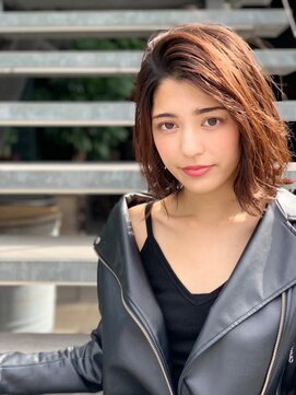 オースティン 流山おおたかの森(AUSTIN) 大人かわいい前髪セシルカットココアブラウンフリンジウェーブ