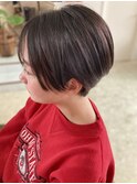 20代30代大人可愛いエアリーボブラベンダーベージュ透明感