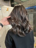 ラフ 難波店(LAFF)&nbsp;#黒髪#ボブルフ#ネビージュ#小顔#ワンレン