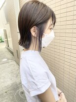 ヘアーデザイン アコースティック(Hair Design ACOUSTIC)&nbsp;切りっぱなしボブ/ラベンダー