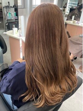 ジエクト カナウ(The Ect canow) ミルクティーカラー/韓国風/髪質改善カラー/ハイトーン