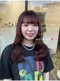 ブリーチなしピンクブラウンカラー【千葉・千葉駅・暖色カラー】