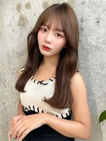 ルームバイシー 新宿(Loom. by Sea)&nbsp;韓国風前髪/シルキーベージュ/グレージュカラー/斜めバング