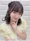 ハート編みたらし×ぱっつんアイドル前髪
