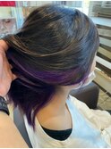 インナーカラー ヴァイオレット カラー 【アリシアヘアー 那珂】