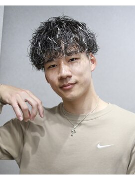 スラッシュ(SLASH) 波巻きスパイラルパーマ/ツイストスパイラル/ホワイトメッシュ