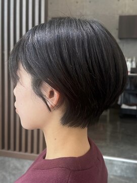 アトリエコア(Atelier Coa) ショートカットショートボブハンサムショートグレージュカラー