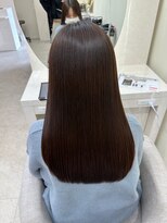 ドロシー 郡山桑野店(Dorothy)&nbsp;イメチェンハッシュカットフルバング似合わせレッドブラウン