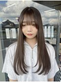 オリーブベージュ/レイヤーカット