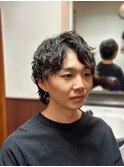 波巻き/メンズパーマ/束感ショート/ツーブロックマッシュ/理容室