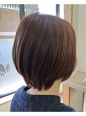 手入れを楽に、丸みボブ