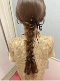 スパーロングのタイト編み下ろし*