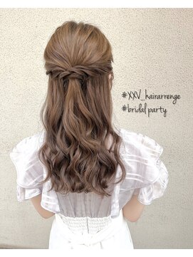 トゥエンティ ファイブ(TWENTY FIVE) ゆるめハーフアップアレンジ/名定