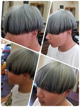 クリア 美容室 ツートンカラー☆シルバーアッシュ