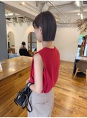 切りっぱなしボブ