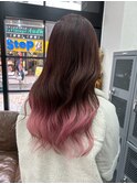 ピンク グラデーションカラー