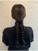【ツイン編みおろし】表参道/表参道駅/結婚式/ライブ/早朝