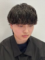 オーシャントーキョー 仙台(OCEAN TOKYO)&nbsp;黒髪マッシュパーマシャドウパーマ2ブロックショートビジネス