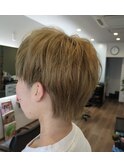 スモーキーベージュ＆ショート