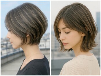 メグロ 相模大野(MEGURO)の写真/トレンド×オシャレを叶える白髪染め＆白髪ぼかしを自然にカバー☆艶感や透明感のある仕上がりに[相模大野]