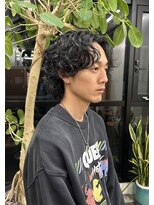 メンズ ニール 名古屋 伏見 丸の内(men's NEELU)&nbsp;リッジのある無造作センターパート！