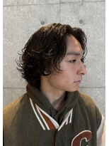 サンキスビューティースタジオ 千葉中央(Sunkissed beauty studio) MEN’S/リバースセンターパート/ニュアンスパーマ/千葉