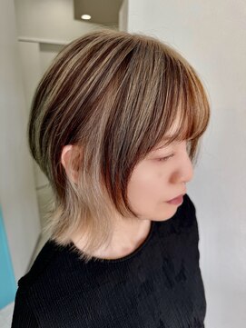 ルネシミズ(Rune shimizu) くびれボブ×デザインカラー