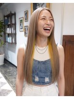 グッドフェローズ キタホリエ(GoodFellas kitahorie) ハイトーンロングインナーカラーで透明感抜群レイヤー艶感