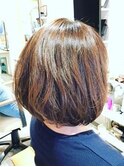 大人可愛いナチュラルボブスタイル