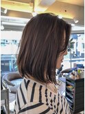 大人カワイイ♪セミウェットヘアの肩上ボブ