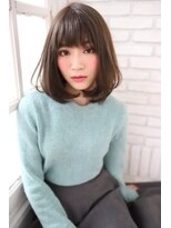 大人かわいい＊切りっぱなしミディアムボブ☆銀座☆