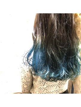 マギーヘア(magiy hair) [magiy yumoto] グリーングラデーション