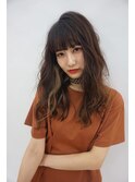 マルチに似合う！ゆる巻きメッシュロング♪