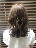 N.カラー×コテ巻きウルフレイヤー