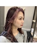 20代30代大人かわいいフェイスフレーミングポイントカラーピンク